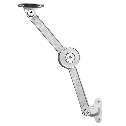 WXBCDS Scharniere Klappbar Scharnierdeckelhalterung mit sanftem Schließmechanismus, Deckelhebehalterung, Pufferdämpfer, Einstellbarer Anschlag in jeder Position for den Kleiderschrank(Nickel Plating) von WXBCDS