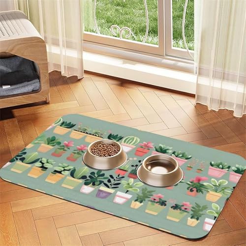 Bonsai-Pflanze, saugfähige Leder-Tischdecke, geeignet für Hunde oder Katzen Bonsai-Pflanze, saugfähige Leder-Tischdecke, geeignet für Hunde oder Katzen von WXCJWD
