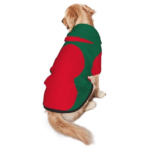 Hunde-Kapuzenpullover mit Flagge von Bangladesch, Größe S, warm und leicht, geeignet für Haustiere im Herbst und Winter von WXCJWD