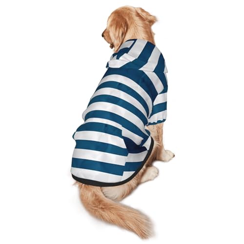 Hunde-Kapuzenpullover mit griechischer Flagge, Größe XXL, warm und leicht, geeignet für Haustiere im Herbst und Winter von WXCJWD