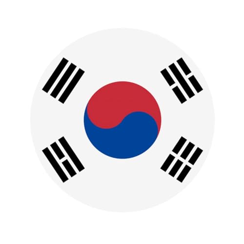Kühlschrankmagnete mit Flagge der Republik Korea, geeignet für Whiteboards, Kühlschränke und Dekorationsartikel von WXCJWD