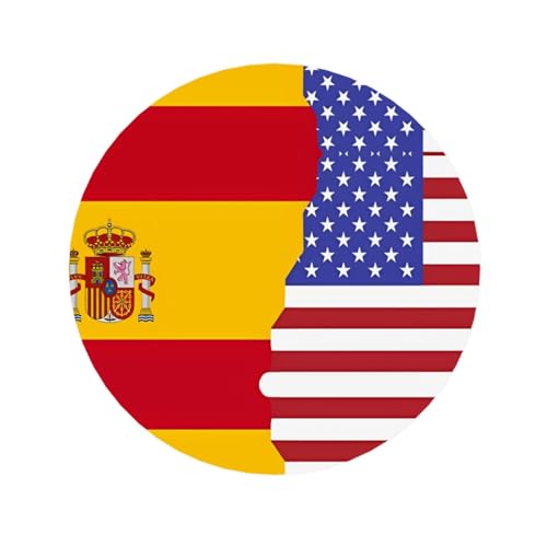Kühlschrankmagnete mit amerikanischer Spanien-Flagge, geeignet für Whiteboards, Kühlschränke und Dekorationsartikel von WXCJWD