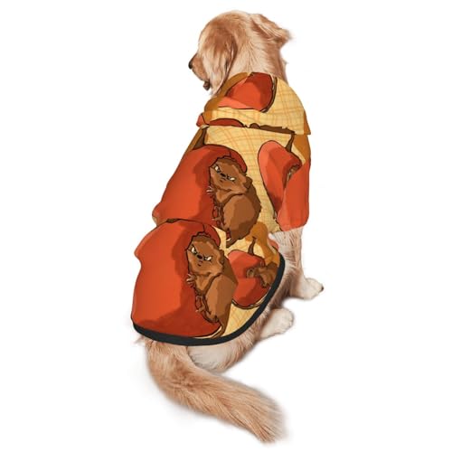 Süßer kleiner Hamster-Kapuzenpullover für Hunde, warm und leicht, geeignet für Haustiere im Herbst und Winter von WXCJWD