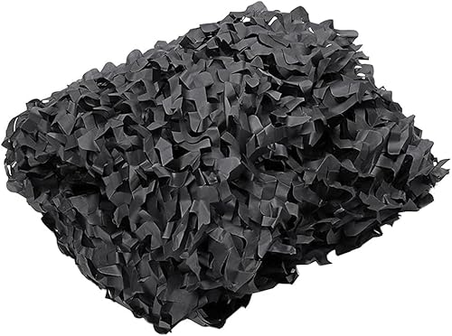 WXF86djl Sonnenschutz Camo Net Camping Mesh Netting Verstecken Abdeckung Schießen Jagd Blind Sonnenschirm Auto Abdeckung Zelt Schatten/Camo Wüste(Black,5 * 5M) von WXF86djl