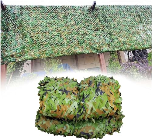 WXF86djl Sonnenschutz Tarnnetz, Woodland Netting, 210D Oxfabric Camo Netting for Jagdschießen Sonnenschutz Garten Camping Versteck(7 * 7m/22.9 * 22.9ft) von WXF86djl
