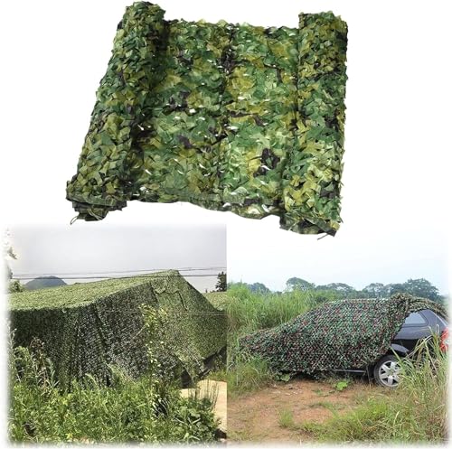 WXF86djl Sonnenschutz Unshade Camouflage Netting, Army Camo Net Leichtes, langlebiges Militärnetz for die Jagd, das Schießen im Freien, Verstecknetz(2 * 3m) von WXF86djl