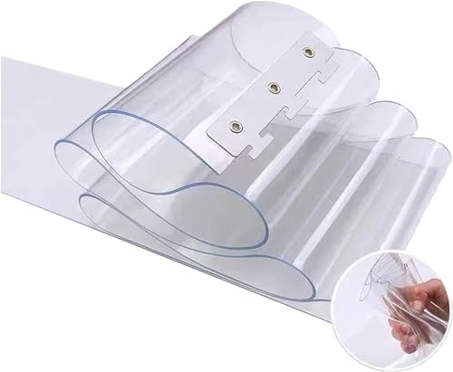 WXF86djl Transparente Vorhänge PVC-Streifenvorhang, Schiebe-Falttür-Streifenvorhang, transparenter Rollladen for begehbare Gefrierschränke, Reinräume(1.35x2.1m) von WXF86djl