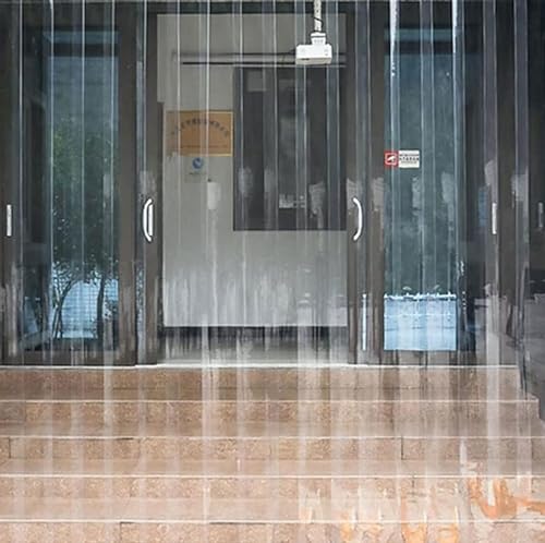 WXF86djl Transparente Vorhänge PVC-Streifenvorhang for Industrietore und Kühlräume von Gabelstaplerlagern(1.5x2.2m) von WXF86djl