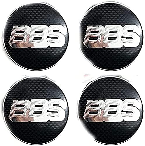 4 Stück Auto Radmittel Hub Caps Radnabenkappen Nabendeckel Radnabendeckel, für BBS 56mm Emblem Car Wheel von WXFN