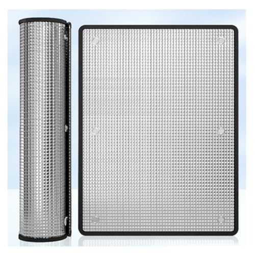 WXGZSKLV 8mm Doppelte Aluminiumfolie Isolierfolie Fensterfolien, UV-Schutz Sonnenschutz Folie Fenster Innen oder Außen, Sichtschutzfolie Für Glasfenster, Reflektierende Wärmeschutzfolie(75cm x 120cm) von WXGZSKLV