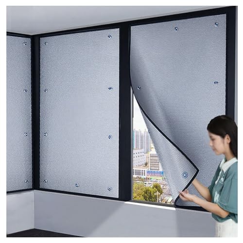 WXGZSKLV Sonnenschutz Folie Für Fenster Innen Außen, 8mm Aluminisierte Isolierfolie, Rückstandslose Reflektierende Fensterfolien, Sichtschutzfolie mit Saugnäpfe für Hält Die Sonne Wärme(80cm x 80cm) WXGZSKLV Sonnenschutz Folie Für Fenster Innen Außen, 8mm Aluminisierte Isolierfolie, Rückstandslose Reflektierende Fensterfolien, Sichtschutzfolie mit Saugnäpfe für Hält Die Sonne Wärme(80cm x 80cm) von WXGZSKLV