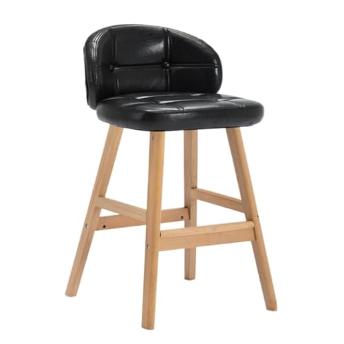 WXHQF Bar StüHle Barhocker, Rezeption, einfacher Stuhl, hoher Tisch und Stuhl, Barhocker, hohe Lichtbar, Luxushocker, Fußhocker Bar Chair (Color : Black, Size : A) von WXHQF