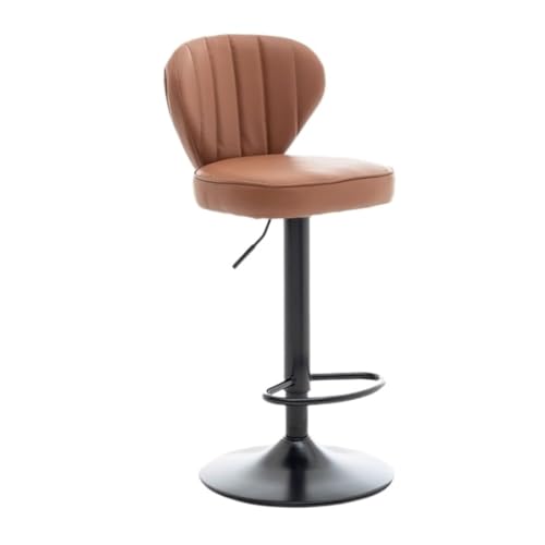 WXHZHQ Bar StüHle Bar Stuhl Heben Und Drehen Moderne Einfache Hause Rückenlehne Licht Luxus Mode Hohe Stuhl Bar Stuhl Barhocker Bar Chair (Color : Orange, Size : A) von WXHZHQ