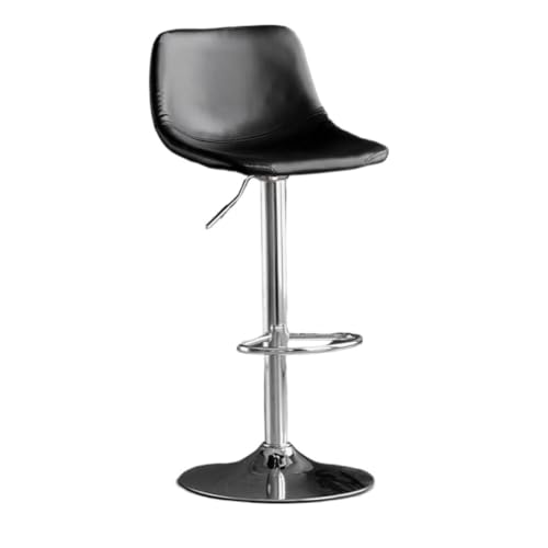 WXHZHQ Bar StüHle Barstuhl, moderner minimalistischer Barstuhl, Barstuhl, Haushalts-Hochhocker, anhebbarer Barhocker, Rückenlehne, spezieller Hocker Bar Chair (Color : Black, Size : C) von WXHZHQ