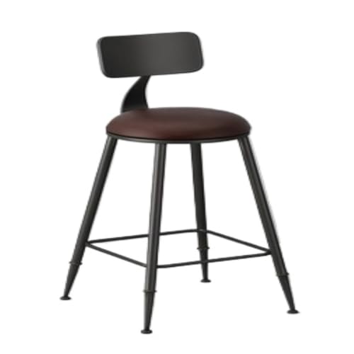 WXHZHQ Bar StüHle Table Chairs Modern Minimalist Bar Front Desk High Chair Back Chair Retro High Wrought Iron Bar Chair Bar Chair (Color : Z, Size : A) von WXHZHQ