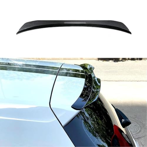 WXJFFF Auto Heckspoiler für Smart fortwo/Brabus fortwo C451 A451 Coupé/Cabrio (C 451) 2007-2015, Kofferraum Spoiler Flügel Dachspoilerflügel Lippe, Auto Styling Tuning Zubehör,Carbon Fiber Look von WXJFFF