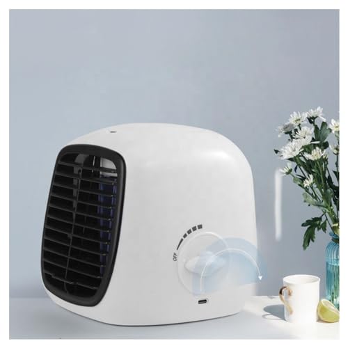Mini Klimagerät, Drei Geschwindigkeiten Geräuscharm Kleine Klimaanlage für Wohnung, Hohe Qualität Leise Kühlgerätte für Räume Wasser für Home Schlafzimmer Office Desktop von WXJHNYBS