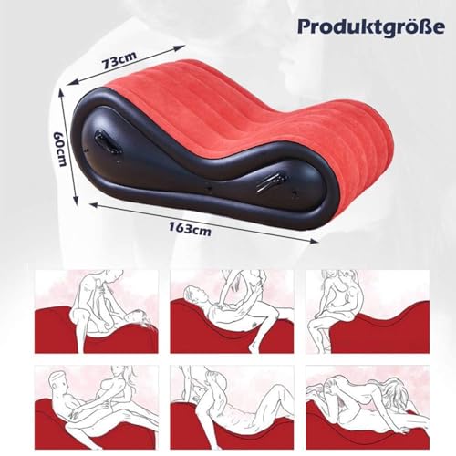 WXJHNYBS Aufblasbares Sofa in S-Form Feste Position -ShaF8Y von WXJHNYBS