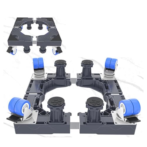 WXJHNYBS Waschtrocknerständer Universal 41-65 Länge Und Weite Verstellbar Verstellbare Basis Für KüHlschrank Edelstahl Verstellbare Basis Waschmaschine,8Beine-4Rollen WXJHNYBS Waschtrocknerständer Universal 41-65 Länge Und Weite Verstellbar Verstellbare Basis Für KüHlschrank Edelstahl Verstellbare Basis Waschmaschine,8Beine-4Rollen von WXJHNYBS