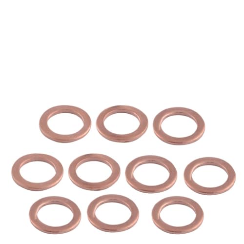 WXJOZDS 20 Teile/los Kupfer 8mm 10mm 12mm Motorrad Bremse for Master Dichtung for Hydraulische Öl Rohr Armaturen Schraube Dichtung(8mm) von WXJOZDS