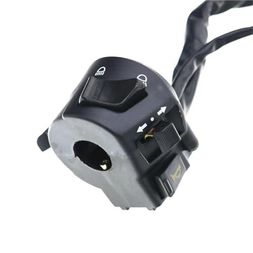 WXJOZDS Lenkersteuerschalter, 7/8 Zoll 22 mm Motorrad-Lenkerschalter mit Hupe, Blinker, Fernlichtsteuerung mit Kabel WXJOZDS Lenkersteuerschalter, 7/8 Zoll 22 mm Motorrad-Lenkerschalter mit Hupe, Blinker, Fernlichtsteuerung mit Kabel von WXJOZDS