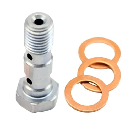 WXJOZDS M10x1 Doppel Hohlschraube Schraube Fitting Unterlegscheibe for Motorrad Bremsschlauch Rohr Bremssattel for Master von WXJOZDS