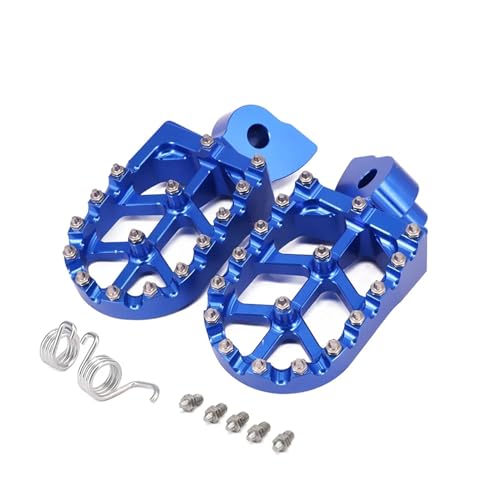 WXJOZDS Motorrad CNC Fußrasten stützen Fußstütze Fußrasten Pedale for Gas for Gas EC50 EC125 EC200 EC250 EC300 EC450 EC515 EC 1997-2015(Blue) von WXJOZDS