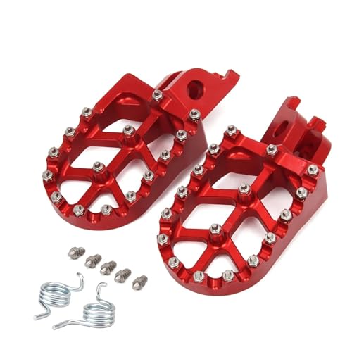 WXJOZDS Motorrad CNC Getriebe Shift Fußhebel Fußrasten Rest Fußstützen Pedale Fußrasten for Honda CRF250R CRF450R CRF250RX CRF450X CRF450X(Foot peg) von WXJOZDS