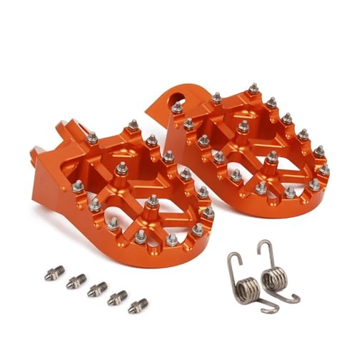 WXJOZDS Motorrad CNC Getriebe Shift Fußhebel Fußrasten Rest Fußstützen Pedale Fußrasten for KTM SX SXF XC XCW XCFW EXC for MXC 125 150 250 450(Foot peg) von WXJOZDS
