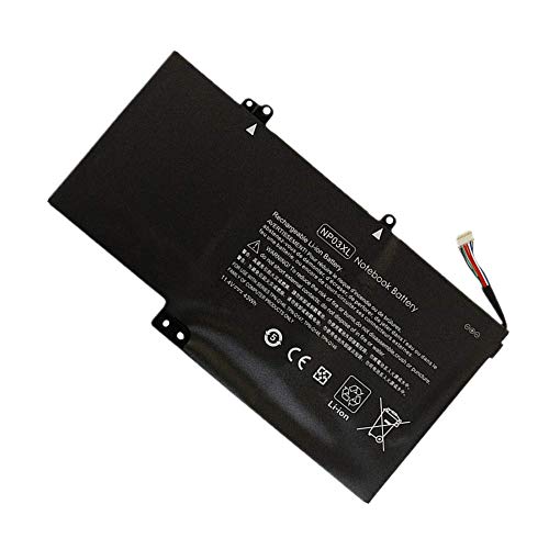 WXKJSHOP Ersatz akku kompatibel mit HP NP03XL HP Envy 15-U010DX 15-U011DX 15-U050ER 15-U050SR 15-U060NB 15-U002NF 15-U002XX 15-U005NO 15-U025ND 15-U030ND 15-U032NG HP Envy X360 13-A110DX Serie von WXKJSHOP