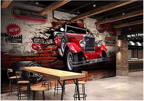 Wxlsl Benutzerdefinierte Wandbild 3D Fototapete Oldtimer Auto Gebrochen Wand Hintergrund Dekor Malerei 3D Wandbilder Tapete -250cmx175cm Wxlsl Benutzerdefinierte Wandbild 3D Fototapete Oldtimer Auto Gebrochen Wand Hintergrund Dekor Malerei 3D Wandbilder Tapete -250cmx175cm von WXLSL
