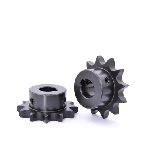 WXOSET 1 stück 10T-20T 08B Industrie-Antriebskettenrad 45# Stahlkettengetriebe 10 11 12 13 14 15 16 17 18 19 20 Zähne Passfederbohrung 10-35mm(10mm (Keyway 4mm),10 Teeth) von WXOSET
