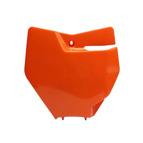 WXOSET Kompatibel mit SX SXF XC 125 150 250 300 350 450 Offroad-Motorrad Enduro Motorrad-Namensabdeckung aus Kunststoff vorne Nummernschild(Orange) von WXOSET