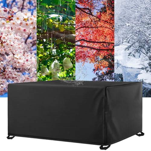 WXQOZLY Abdeckung Für Gartenmöbel Outdoor, (LxWxH), Winterfest Abdeckplane Gartenmöbel, Winddicht Anti-UV 420D Oxford-Stoff Schutzhülle für Terrassenmöbel Lounge Sofa Rechteckige Abdeckung von WXQOZLY