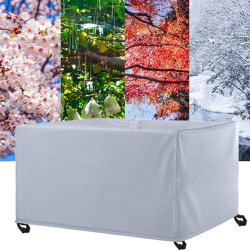 WXQOZLY Abdeckung Für Gartenmöbel Outdoor, (LxWxH), Winterfest Abdeckplane Gartenmöbel, Winddicht Anti-UV 420D Oxford-Stoff Schutzhülle für Terrassenmöbel Lounge Sofa Rechteckige Abdeckung von WXQOZLY