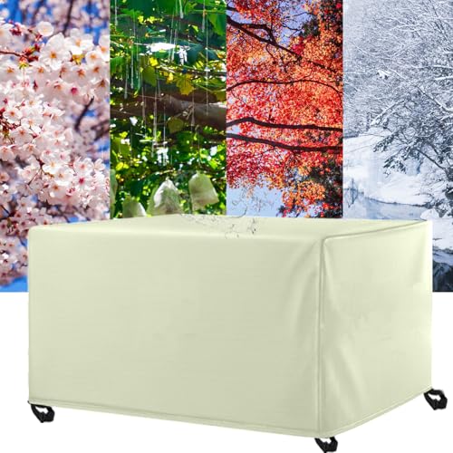 WXQOZLY Abdeckung Für Gartenmöbel Outdoor, (LxWxH), Winterfest Abdeckplane Gartenmöbel, Winddicht Anti-UV 475D Oxford-Stoff Schutzhülle für Terrassenmöbel Lounge Sofa Rechteckige Abdeckung von WXQOZLY