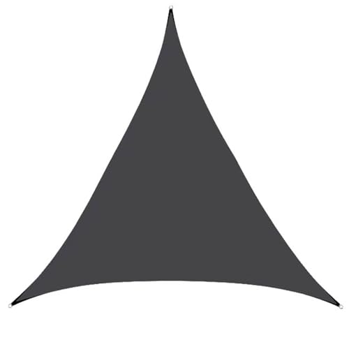 Wasserdichtes Garten-Schattensegel Dreiecks Schattensegel Atmungsaktiv für Garten-Terrassenmarkisen, Verschiedene Größen WXQTM(Color:Black,Size:3x3x3m) von WXQTM