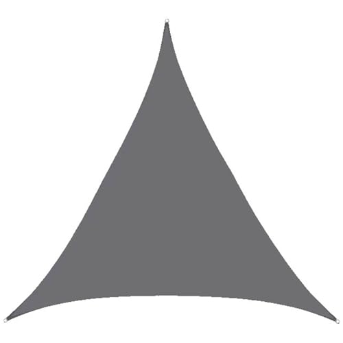Wasserdichtes Garten-Schattensegel Dreiecks Schattensegel Atmungsaktiv für Garten-Terrassenmarkisen, Verschiedene Größen WXQTM(Color:Gray,Size:5x5x5m) von WXQTM