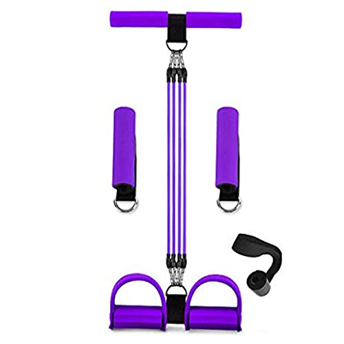 WXQY Sit-up Bodybuilding Expander, Elastic Pull Rope Trainingsgerät, Upgrade 4 Tubes Multifunktions-Beintrainer-Pedal-Widerstandsband WXQY Sit-up Bodybuilding Expander, Elastic Pull Rope Trainingsgerät, Upgrade 4 Tubes Multifunktions-Beintrainer-Pedal-Widerstandsband von WXQY