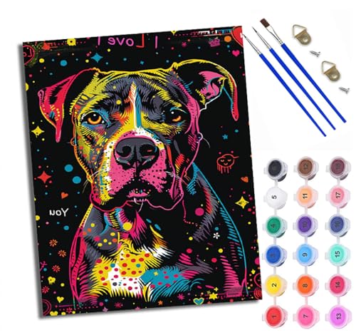 Malen Nach Zahlen DIY auf Leinwand Kit für Anfänger Bunte Graffiti Französische Bulldogge Mit Acryl Farben und Premium Pinsel Mit Rahmen Home Deko oder Geburtstag Weihnachten Geschenk Malen Nach Zahlen DIY auf Leinwand Kit für Anfänger Bunte Graffiti Französische Bulldogge Mit Acryl Farben und Premium Pinsel Mit Rahmen Home Deko oder Geburtstag Weihnachten Geschenk von WXRWANG