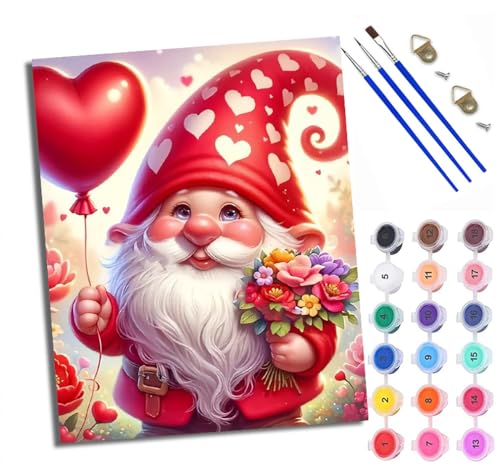 Malen Nach Zahlen Erwachsene Paint by Numbers Malen Nach Zahlen mit Pinseln und Acrylfarben Blumen, Liebe, Weihnachtsmann, Farbe Handgemalte Ölgemälde Leinwand für Home Décor Mit Rahmen Malen Nach Zahlen Erwachsene Paint by Numbers Malen Nach Zahlen mit Pinseln und Acrylfarben Blumen, Liebe, Weihnachtsmann, Farbe Handgemalte Ölgemälde Leinwand für Home Décor Mit Rahmen von WXRWANG