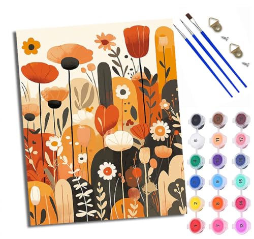 Malen Nach Zahlen Erwachsene Paint by Numbers Malen Nach Zahlen mit Pinseln und Acrylfarben Einfacher Blumenstrauch Handgemalte Ölgemälde Leinwand für Home Décor Mit Rahmen Malen Nach Zahlen Erwachsene Paint by Numbers Malen Nach Zahlen mit Pinseln und Acrylfarben Einfacher Blumenstrauch Handgemalte Ölgemälde Leinwand für Home Décor Mit Rahmen von WXRWANG