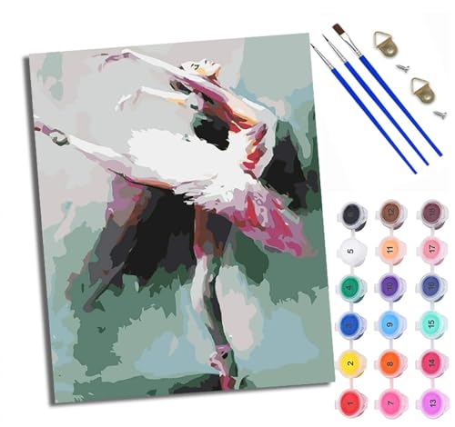 WXRWANG Malen Nach Zahlen ErwachseneBallett-Schönheit DIY handgemaltes Ölgemälde Set für Anfänger und Erwachsene Acrylfarbe Heimdekoration Geschenk Weihnachten Mit Rahmen WXRWANG Malen Nach Zahlen ErwachseneBallett-Schönheit DIY handgemaltes Ölgemälde Set für Anfänger und Erwachsene Acrylfarbe Heimdekoration Geschenk Weihnachten Mit Rahmen von WXRWANG