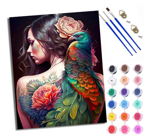 WXRWANG Malen Nach Zahlen ErwachseneBunte Pfauenschönheit DIY handgemaltes Ölgemälde Set für Anfänger und Erwachsene Acrylfarbe Heimdekoration Geschenk Weihnachten Mit Rahmen WXRWANG Malen Nach Zahlen ErwachseneBunte Pfauenschönheit DIY handgemaltes Ölgemälde Set für Anfänger und Erwachsene Acrylfarbe Heimdekoration Geschenk Weihnachten Mit Rahmen von WXRWANG