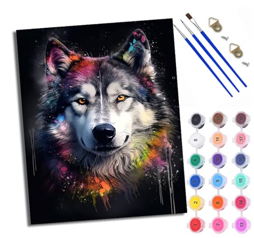 WXRWANG Malen Nach Zahlen Für Erwachsene Farbwiedergabe des Alaskan Dog Malen Nach Zahlen Erwachsene Malen Nach Zahlen DIY Malen-Nach-Zahlen Kits Mit 3 Pinseln - 16 * 20 Zoll Mit Rahmen WXRWANG Malen Nach Zahlen Für Erwachsene Farbwiedergabe des Alaskan Dog Malen Nach Zahlen Erwachsene Malen Nach Zahlen DIY Malen-Nach-Zahlen Kits Mit 3 Pinseln - 16 * 20 Zoll Mit Rahmen von WXRWANG