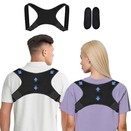 Rücken Geradehalter,Rückenstützgürtel,Haltungskorrektur Herren Damen,Verstellbare Atmungsaktive,Rückenstütze,Rückenstabilisator,Haltungstrainer,Back Posture Corrector für Schulter Nacken Rückenstütze von WXSHUOYU
