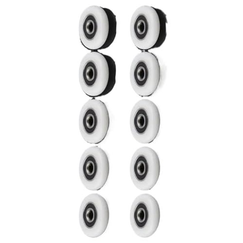 1 Satz ABS-Ersatzrollen for Duschtüren, 23 MM/25 MM/27 MM, Badschrank-Rollenrad, Duschraum-Zubehör, Lagerrolle(25mm) von WXVFX