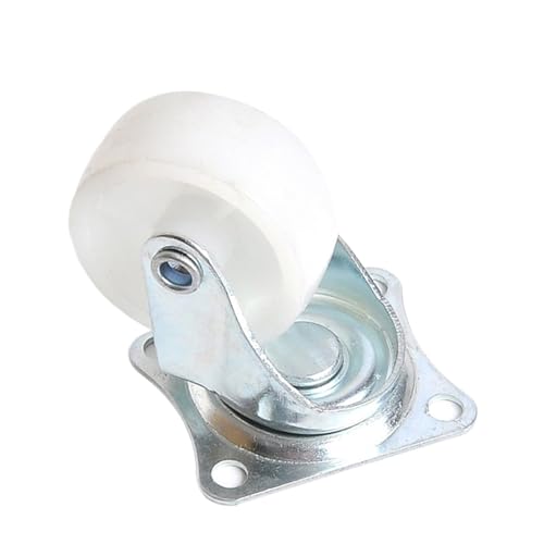 1 Zoll maximale Belastung 10 kg/Stück, weißes Nylon-Universalrad, kleine Möbelrolle for Couchtisch, Schreibtisch, kleiner Schrank von WXVFX