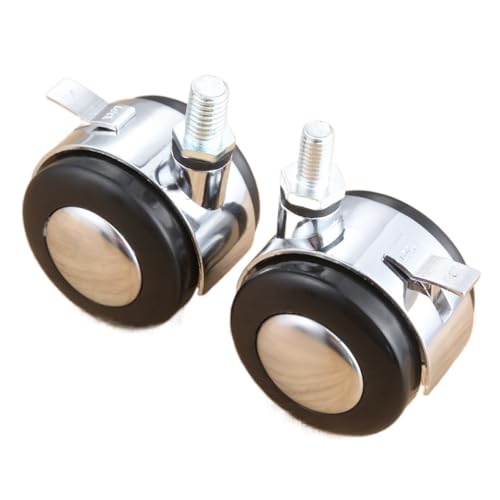 1pc Gleitrad Lenkrollen Möbel Platte Roller Trolley Sofa Stuhl Fuß Haltebremse(No brake 2inch M8) von WXVFX