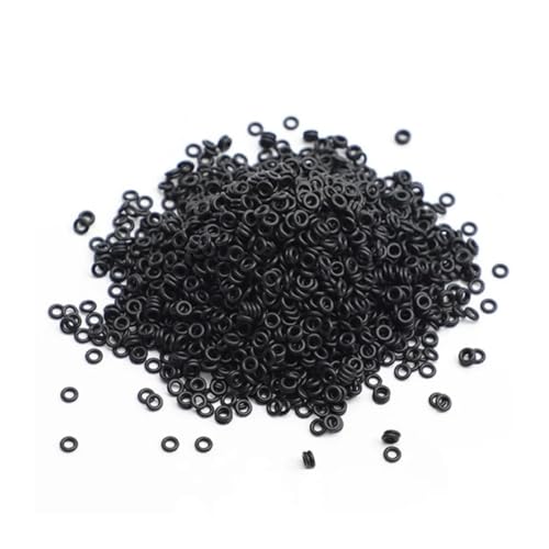 50 Stück schwarze ölbeständige NBR-Dichtungsringe CS 1/1,5/2/3 mm wasserdichte Nitril-Butadien-Gummi-O-Ring-Unterlegscheibe Außendurchmesser 3 mm ~ 35 mm(4mm-50pcs,CS 3mm) von WXVFX
